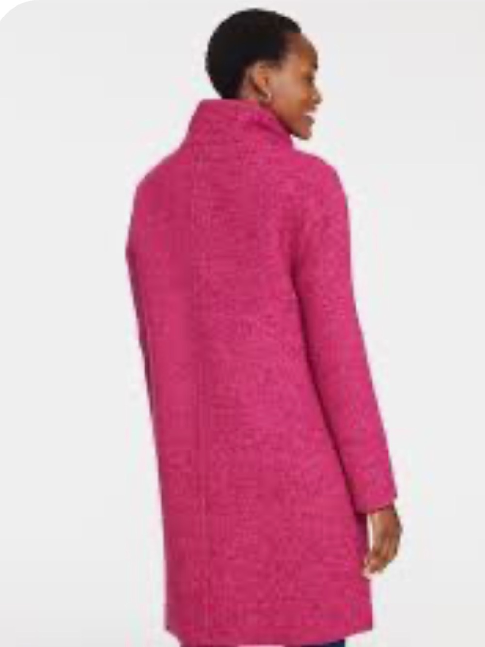 Talbots Textured Double-Breasted Coat - Picture 2 of 5